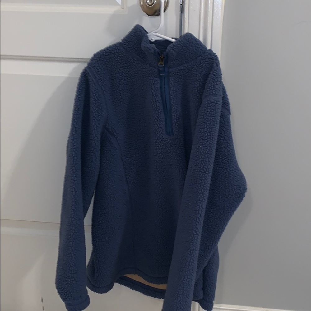 lands end sherpa sweatshirt
